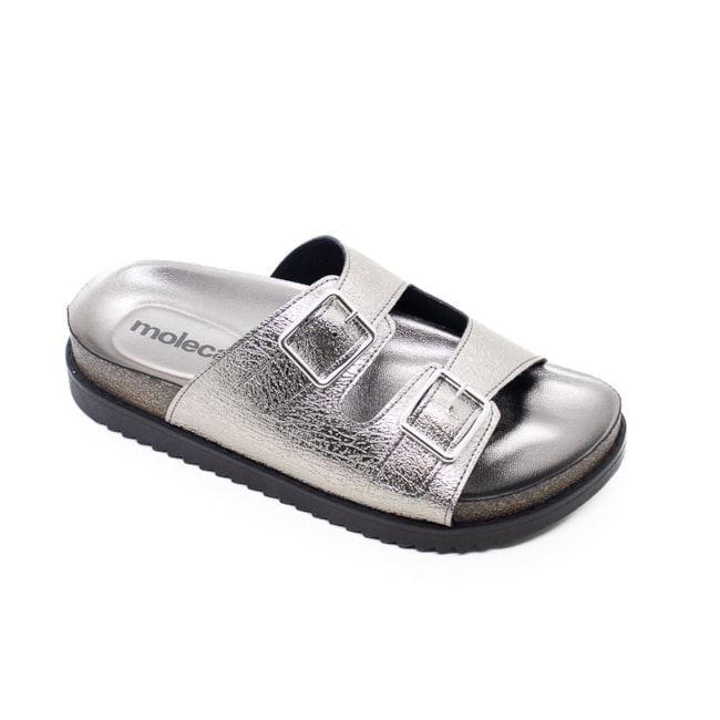 Sandália Plataforma Moleca Birken Feminina Grafite