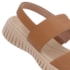 Sandália Plataforma Usaflex Feminino Caramelo