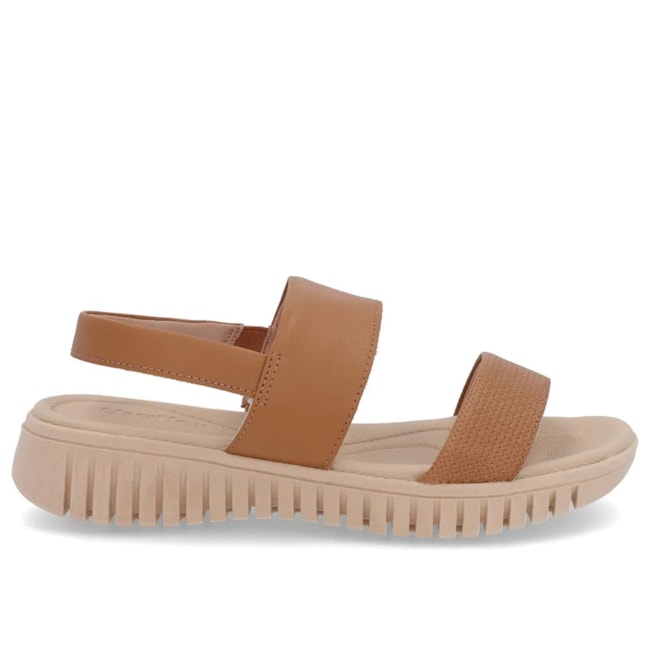 Sandália Plataforma Usaflex Feminino Caramelo