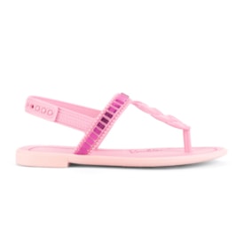 Sandalia Rasteira Barbie Infantil Feminina Rosa
