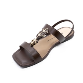 Sandália Rasteira Dakota Feminina Cafe
