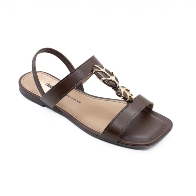 Sandália Rasteira Dakota Feminina Cafe