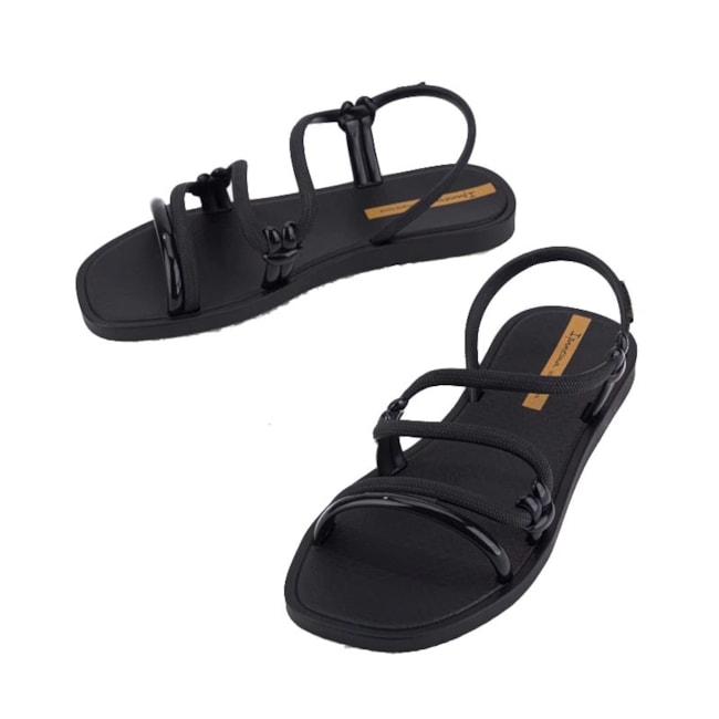 Sandália Rasteira Ipanema Solar Feminino Preto