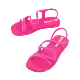 Sandália Rasteira Ipanema Solar Feminino Rosa