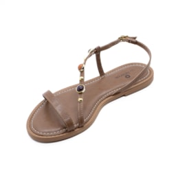 Sandália Rasteira Lu Rezende Feminina Nogueira