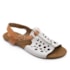Sandália Rasteira Lu Rezende Feminina Off White