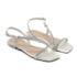 Sandalia Rasteira Lu Rezende Feminino Off White