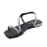 Sandalia Rasteira Lu Rezende Feminino Preto