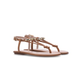 Sandalia Rasteira Luz Da Lua Feminino Saara Amendoa