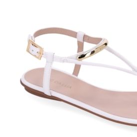 Sandalia Rasteira Luz Da Lua Feminino Saara Bianco