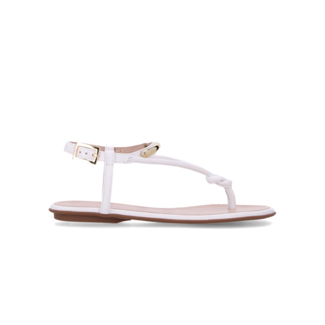 Sandalia Rasteira Luz Da Lua Feminino Saara Bianco