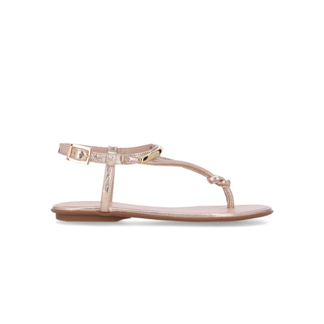 Sandalia Rasteira Luz Da Lua Feminino Vênus Ouro