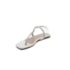 Sandalia Rasteira Marina Carvalho Feminina Off White