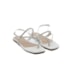 Sandalia Rasteira Marina Carvalho Feminina Off White