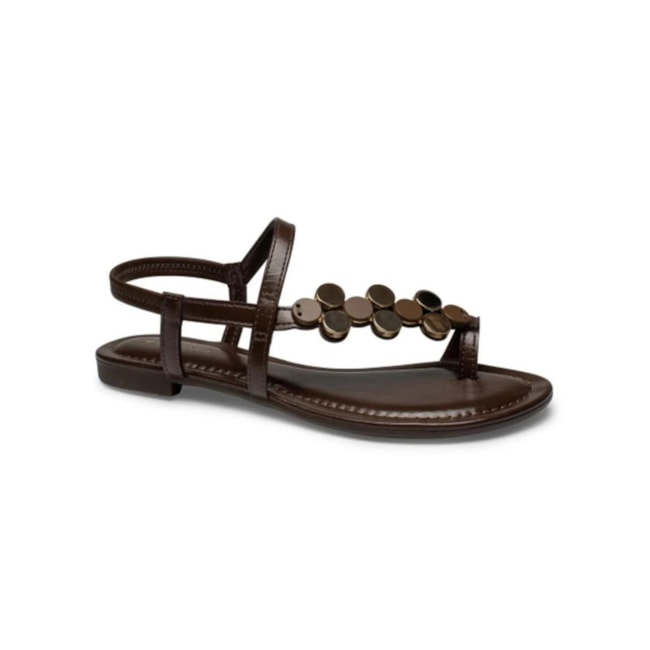 Sandália Rasteira Mississipi Feminina Cacau