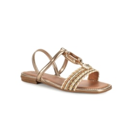 Sandália Rasteira Mississipi Feminina Caramelo