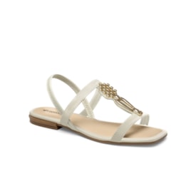 Sandália Rasteira Mississipi Feminina Rives Gelo