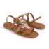Sandalia Rasteira Mississipi Feminino Camel