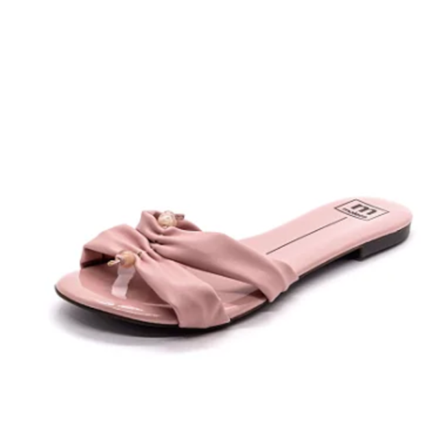 Sandália Rasteira Moleca Feminina Rosa