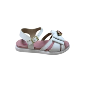 Sandália Rasteira Molekinha Infantil Feminina Branco