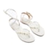 Sandália Rasteira Vizzano Feminina Branco Off