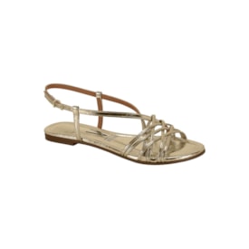Sandália Rasteira Vizzano Feminina Dourado