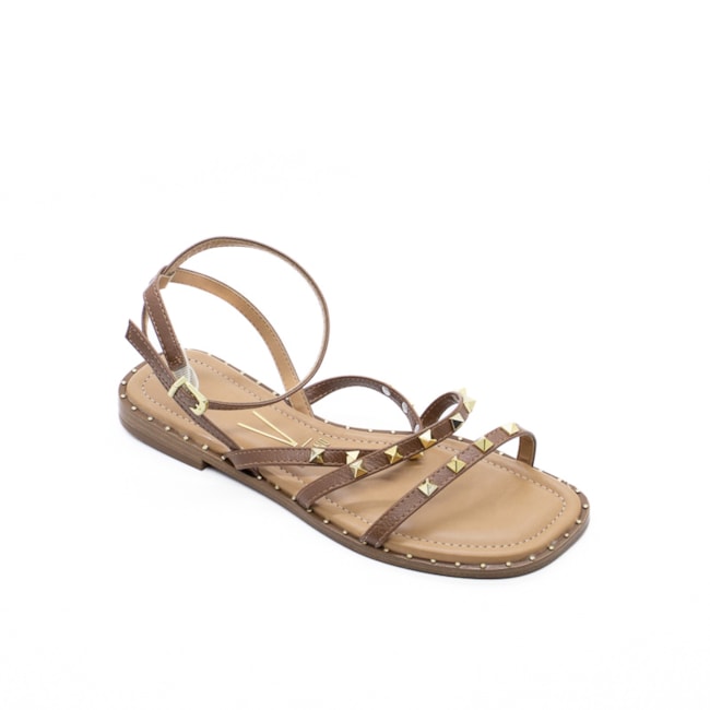 Sandália Rasteira Vizzano Feminina Mocca