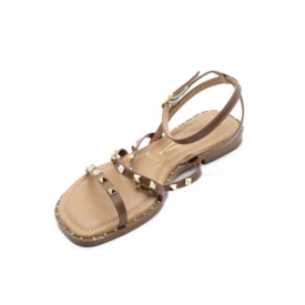 Sandália Rasteira Vizzano Feminina Mocca