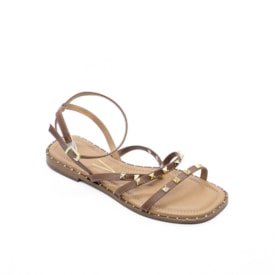 Sandália Rasteira Vizzano Feminina Mocca