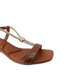 Sandália Salto Alto Bebece Feminino Pecan