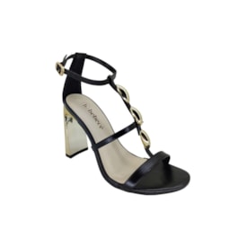 Sandália Salto Alto Bebece Feminino Preto