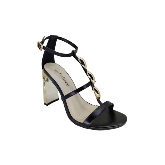 Sandália Salto Alto Bebece Feminino Preto