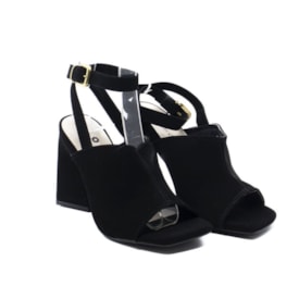 Sandália Salto Alto Lu Rezende Feminino Preto