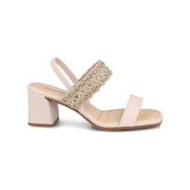 Sandália Salto Alto Mississipi Feminina Latte