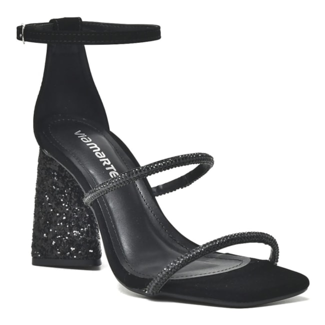 Sandália Salto Alto Via Marte Feminino Preto
