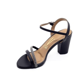 Sandália Salto Alto Vizzano Feminino Preto