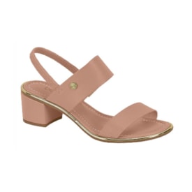 Sandália Salto Baixo Beira Rio Feminina Bege