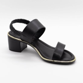 Sandália Salto Baixo Beira Rio Feminina Preto