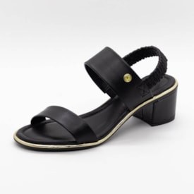 Sandália Salto Baixo Beira Rio Feminina Preto