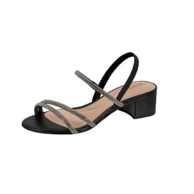 Sandália Salto Baixo Beira Rio Feminino Preto