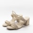 Sandália Salto Baixo Dakota Feminina Creme