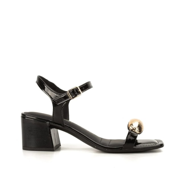 Sandalia Salto Baixo Dakota Feminino Preto