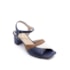 Sandália Salto Baixo Lu Rezende Feminina Navy