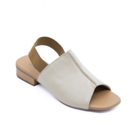 Sandália Salto Baixo Lu Rezende Feminina Pele