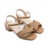 Sandália Salto Baixo Modare Feminino Camel