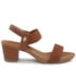 Sandalia Salto Baixo Usaflex Feminina Canela