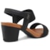 Sandalia Salto Baixo Usaflex Feminina Preto