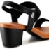 Sandalia Salto Baixo Usaflex Feminina Preto