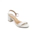 Sandália Salto Baixo Vizzano Feminina Branco Off