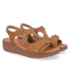 Sandalia Salto Couro Usaflex Feminino Tan